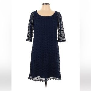 CHRIS McLaughlin Dress - Size 10 - Navy/Blue